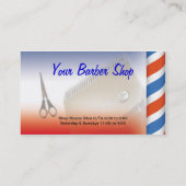 Cartes de visite de salon de coiffure (Dos)