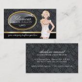 Cartes de visite de salon de coiffure (Devant / Derrière)