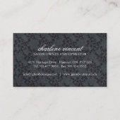 Cartes de visite de salon de coiffure (Dos)