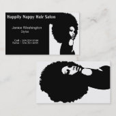 Cartes de visite de salon de coiffure (Devant / Derrière)
