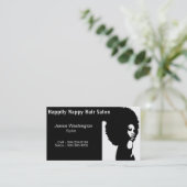 Cartes de visite de salon de coiffure (Debout devant)