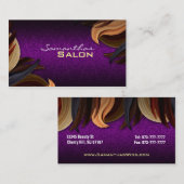 Cartes de visite de salon de coiffure (Devant / Derrière)
