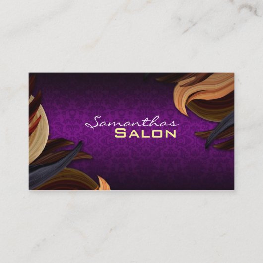 Cartes de visite de salon de coiffure (Devant)
