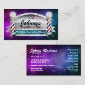 Cartes de visite de salon de coiffure (Devant / Derrière)