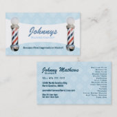 Cartes de visite de salon de coiffure (Devant / Derrière)