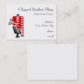 Cartes de visite de salon de coiffure (Devant / Derrière)