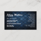 Cartes de visite de salon de coiffure (Dos)