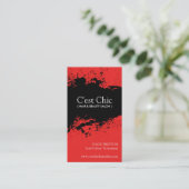 Cartes de visite de salon de coiffure (Debout devant)