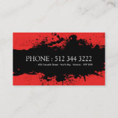 Cartes de visite de salon de coiffure (Dos)