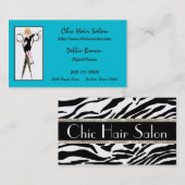 Cartes de visite de salon de coiffure avec DIVAtud (Devant / Derrière)