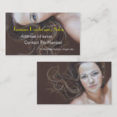 Cartes de visite de salon de coiffure de (Devant / Derrière)