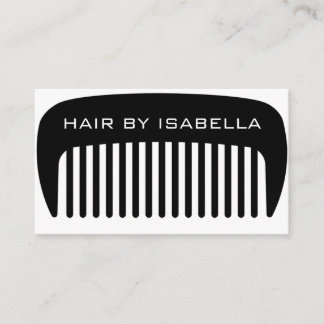 Cartes de visite de salon de coiffure moderne avec