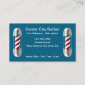 Cartes de visite de salon de coiffure simple et mo (Devant)