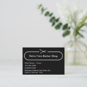 Cartes de visite de salon de coiffure simple moder (Debout devant)