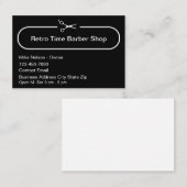 Cartes de visite de salon de coiffure simple moder (Devant / Derrière)