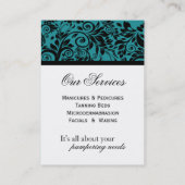 Cartes de visite de salon et de spa (Dos)