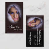 Cartes de visite de salon/maquillage/beauté de (Devant / Derrière)