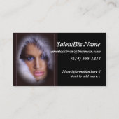 Cartes de visite de salon/maquillage/beauté de (Dos)