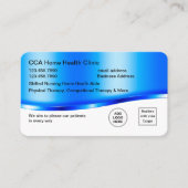 Cartes de visite de santé à domicile tendance (Devant)