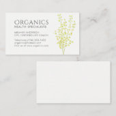 Cartes de visite de santé et de santé (Devant / Derrière)