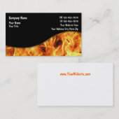 Cartes de visite de sapeur-pompier (Devant / Derrière)