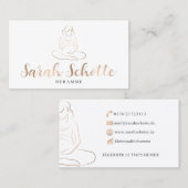 Cartes de visite de Sarah Schotte (Devant / Derrière)