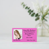 Cartes de visite de Sassy Pink Diva (Debout devant)
