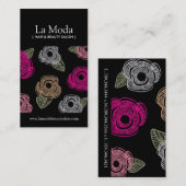 Cartes de visite de Sassy Salon (Devant / Derrière)