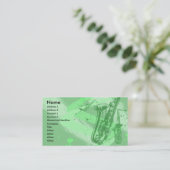 CARTES DE VISITE DE SAXOPHONE (Debout devant)