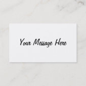 Cartes de visite de saxophone (Dos)