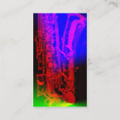Cartes de visite de saxophoniste (Dos)