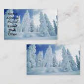 Cartes de visite de scène de neige (Devant / Derrière)