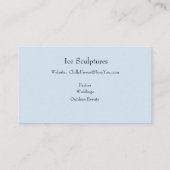 Cartes de visite de scène d'hiver (Dos)