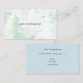 Cartes de visite de scène d'hiver (Devant / Derrière)