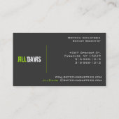 Cartes de visite de scientifique de cool de (Dos)