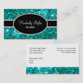 Cartes de visite de scintillement de coiffeur (Devant / Derrière)