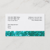 Cartes de visite de scintillement de coiffeur (Dos)