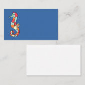 Cartes de visite de Seahorse (Devant / Derrière)