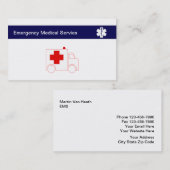 Cartes de visite de secours Médicale (Devant / Derrière)