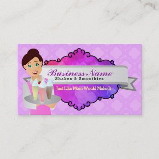 Cartes de visite de secousses et de Smoothies