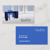 Cartes de visite de secrétaire (Devant / Derrière)