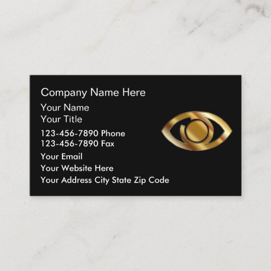 Cartes de visite de sécurité (Devant)