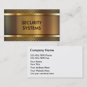 Cartes de visite de sécurité (Devant / Derrière)