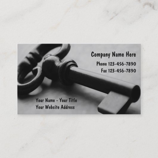 Cartes de visite de sécurité (Devant)