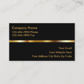 Cartes de visite de sécurité (Dos)