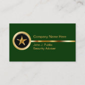 Cartes de visite de sécurité (Devant)