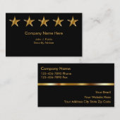 Cartes de visite de sécurité (Devant / Derrière)