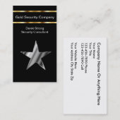 Cartes de visite de sécurité (Devant / Derrière)