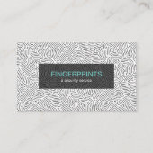 Cartes de visite de sécurité des enquêteurs privés (Devant)