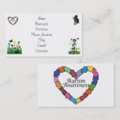 Cartes de visite de sensibilisation sur l'autisme (Devant / Derrière)